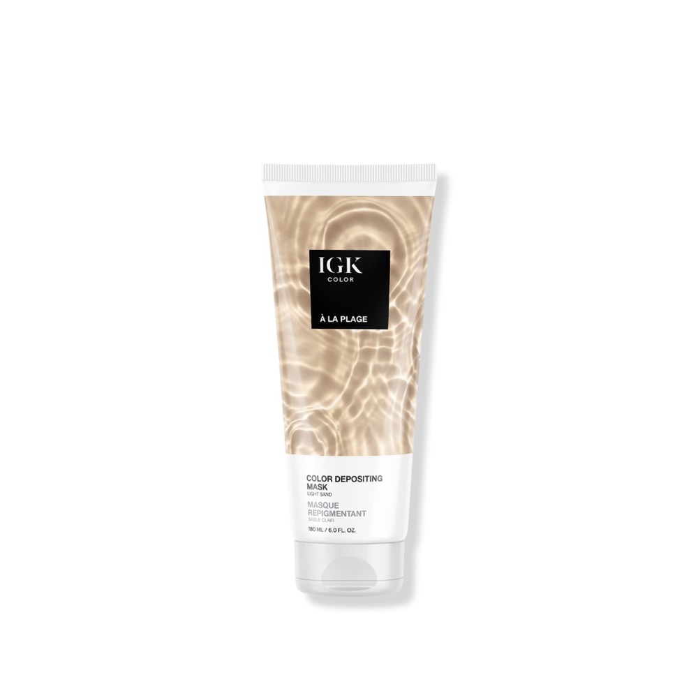 NWT IGK Color Depositing Conditioning Hair Mask in Light Sand 6 oz